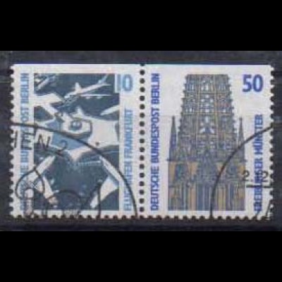 Berlin, W 83 mit Plattenfehler 798 II, gestempelt, Mi. ca. 40,- (0437)