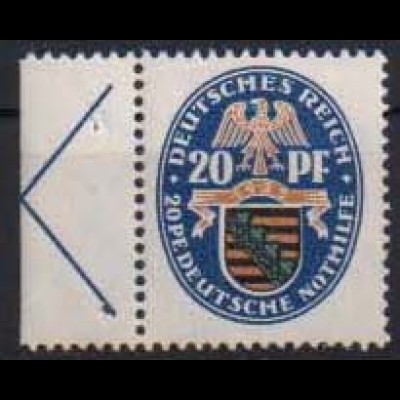 Dt. Reich, W 20.2, ungebraucht mit Falzspuren, ungeknickt, Mi. 210,- (0721)
