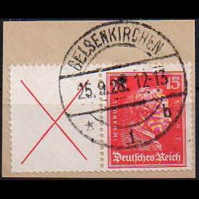Dt. Reich, W 23, Briefstück, Mi. 200,- (0817)