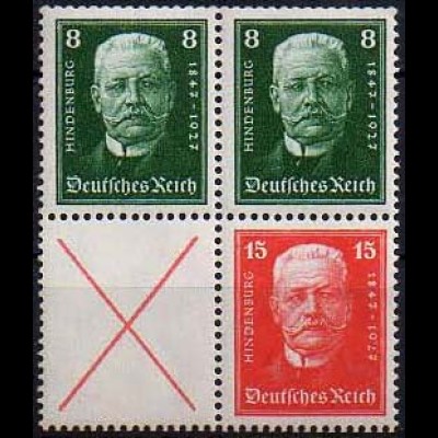 Dt. Reich, S 36 + S 37, postfrisch, ungeknickt, Mi. 190,- (0844)
