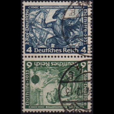 Dt. Reich, SK 19, gestempelt, ungeknickt, Mi. 100,- (1260)