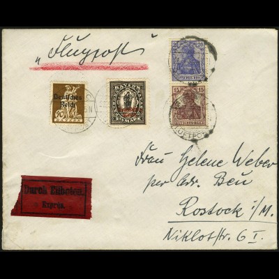 Dt. Reich, S 10, auf Luftpost-Eil-Brief (4939)