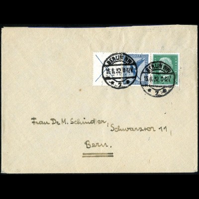 Dt. Reich, W 21.1, portogerechter Auslands-Brief, Mi. 120,- (5159)