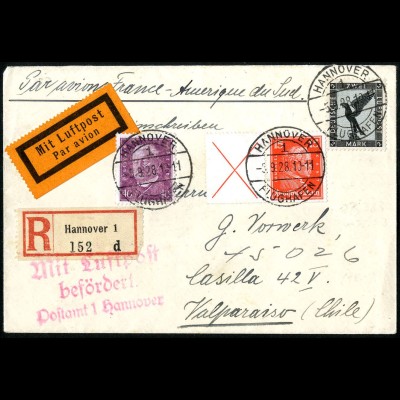 Dt. Reich, W 23, portogerchter Auslands-Brief, Mi. 400,- (5228)