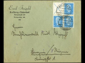 Dt. Reich, S 38 oder W 26 im Viererblock portogerecht, Mi. 100,- (5628)