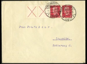 Dt. Reich, W 30.2, portogerecht auf Fern-Brief, Mi. 200,- (5768)