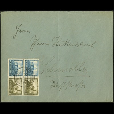 Dt. Reich, W 43 (2), Mehrfachfrankatur auf Fern-Brief
