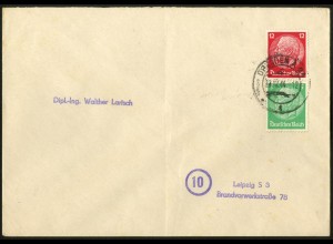 Dt. Reich, S 108, Einzelfrankatur auf Fern-Brief, Mi.-Handbuch 45,- (6292)