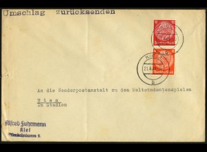 Dt. Reich, S 110, Einzelfrankatur auf Ostmark-Brief, Mi.-Handbuch 35,- (6303)