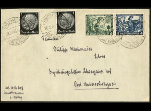 Dt. Reich, W 47, portogerecht auf Fern-Brief, Mi. 40,- (6412)