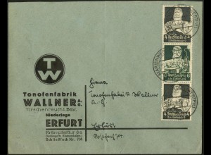 Dt. Reich, S 220, Einzelfrankatur auf Fern-Brief aus Marienwerder (6765)