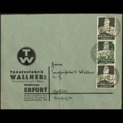 Dt. Reich, S 220, Einzelfrankatur auf Fern-Brief aus Marienwerder (6765)