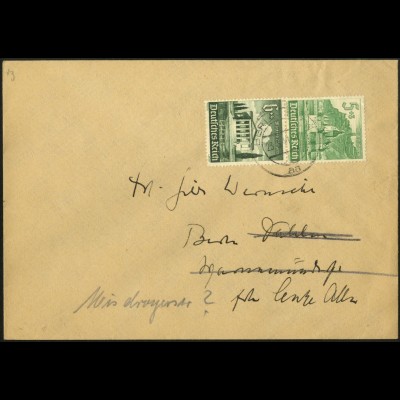 Dt. Reich, Mi. S 258, Einzelfrankatur auf Orts-Brief