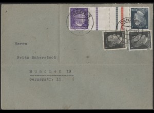 Dt. Reich, Mi. KZ 39, portogerechter Fern-Brief (8531)