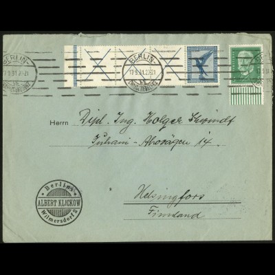 Dt. Reich, RL 15.2, portogerechter Auslands-Brief, Mi. 500,- (8715)