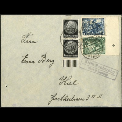 Dt. Reich, SK 19 RR 2, portogerechter Fern-Brief, Mi.-Handbuch 300,- (8979)