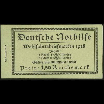 Dt. Reich, MH 27.1, original-geklammert ohne Marken, Mi. für kpl. 600,- (9210)