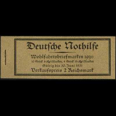 Dt. Reich, MH 29, original-geklammert ohne Marken, Mi. für kpl. 480,- (9214)