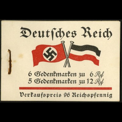Dt. Reich, MH 32, original-geklammert ohne Marken, Mi. für kpl. 180,- (9217)