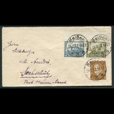 Dt. Reich, W 43 Rand, auf Fern-Brief, Mi. MiF 40,- (10726) 