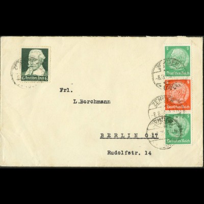 Dt. Reich, S 120, portogerechter Fern-Brief, Mi. 55,- (10885) 
