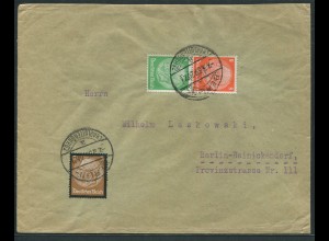 Dt. Reich, S 121, portogerecht auf Orts-Brief, Mi. 40,- (10903) 
