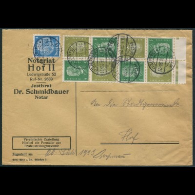 Dt. Reich, K 11 OR 1 + K 11 (3), portogerechte Zustellurkunde, Mi. 240,- (11059)