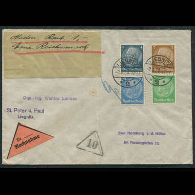 Dt. Reich, S 127, portogerechter Nachnahme-Brief (11400)