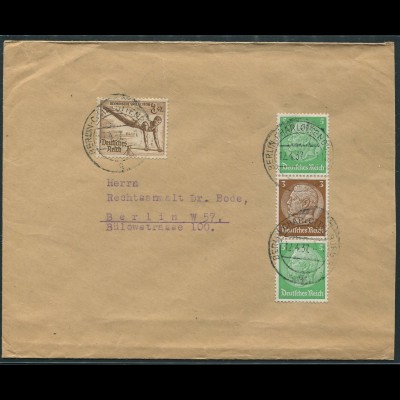 Dt. Reich, S 130, portogerecht auf Orts-Brief (11444)