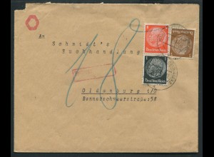 Dt. Reich, S 137, unterfrankierter Nachgebühr-Brief, Mi. 40,- (11615)