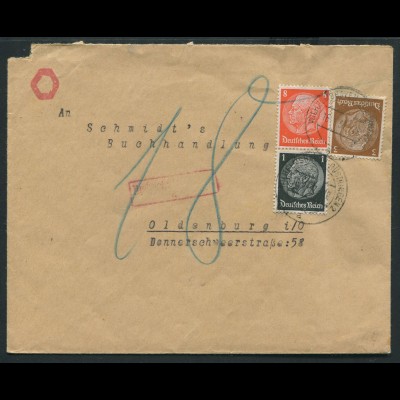 Dt. Reich, S 137, unterfrankierter Nachgebühr-Brief, Mi. 40,- (11615)
