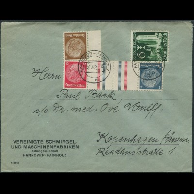 Dt. Reich, KZ 28, portogerechter Auslands-Brief (11837)