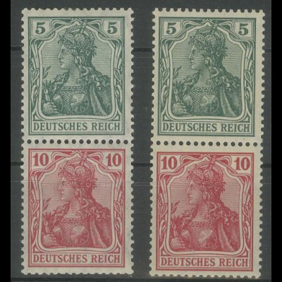 Dt. Reich, S 4 I + S 4 II, postfrisch, Mi. 190,- (12714)