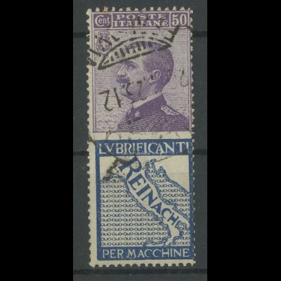 Italien, 92/R4, Reklame-Zusammendruck, gestempelt, Mi. 30,- (13092)