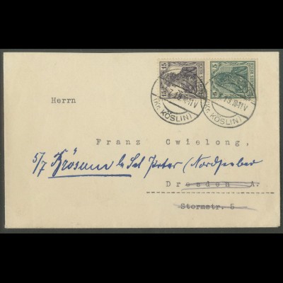 Dt. Reich, S 6, Einzelfrankatur auf Fern-Brief, Mi. Brief 400,- (13190)