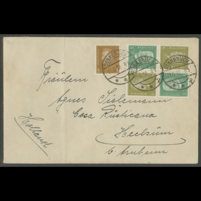 Dt. Reich, K 11 (2), portogerechter Auslands-Brief, Mi. 140,- (13256)