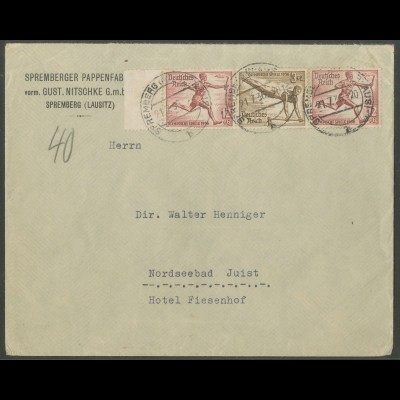 Dt. Reich, W 127 + W 123, portogerechte R-Karte (13345)