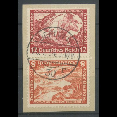 Dt. Reich, SK 20, Briefstück, Mi. 100,- (13873)