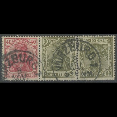 Dt. Reich, WK 3, gestempelt, ungeknickt, gepr. Infla, Mi. 800,- (13942)