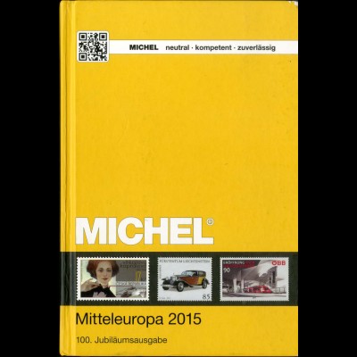 Michel Mitteleuropa 2015 (Band 1), Neupreis 66,-, portofreie Lieferung (15141)