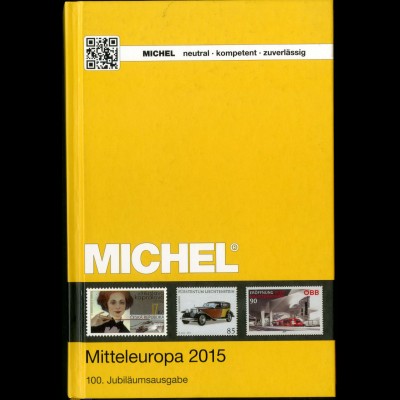 Michel Mitteleuropa 2015 (Band 1), gebraucht, gut erhalten, Neupreis 66,-(15142)