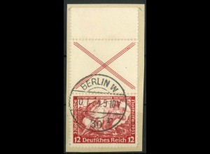 Dt. Reich, S 114 OR 1, Briefstück, dgz Oberrand, Mi.-Handbuch 170,- (15779)