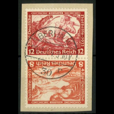 Dt. Reich, SK 20, Briefstück, Mi.-Handbuch 100,- (15936)