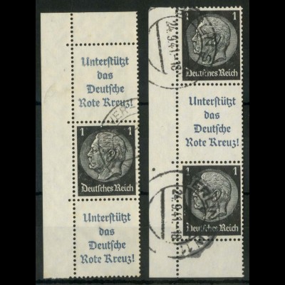 Dt. Reich, S 212 EOL + S 214 EUL, gestempelt, Michel-Handbuch 200,- (16382)