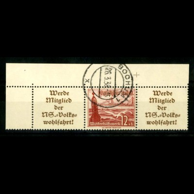 Dt. Reich, W 130 EOR 2, gestempelt, Michel-Handbuch 75,- (16708)