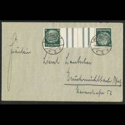 Dt. Reich, KZ 18, portogerechte Einzelfrankatur, Mi.-Handbuch 150,- (18007)