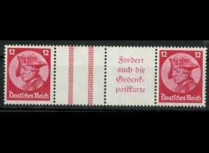 Dt. Reich, WZ 11 PF I, Plattenfehler, postfrisch, gepr., Mi.-Handb. 300,- (18548)