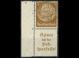 Dt. Reich, S 177 PF II, Plattenfehler, gestempelt, Mi.-Handbuch 100,- (18685)
