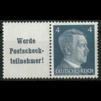 Dt. Reich, W 152 PF I, Plattenfehler, postfrisch, Mi.-Handbuch 100,- (18756)