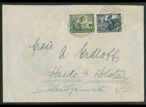 Dt. Reich, W 47 KV, Klischee-Verschiebung, Brief, Mi.-Handbuch 32,- (18861)